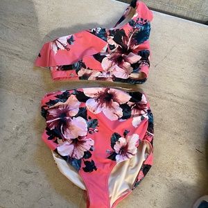 Albion fit high waisted ruched bikini- medium